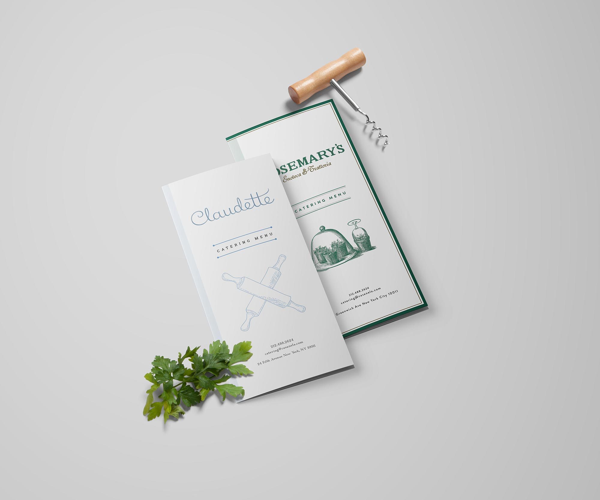 rosemary e caludette menu